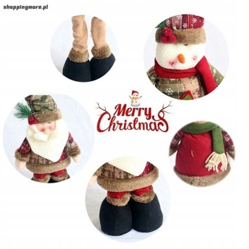 ТЕЛЕСКОПИЧЕСКИЙ РОЖДЕСТВЕНСКИЙ ПУСТОЙ СНЕГОВИК ГНОМ 45см