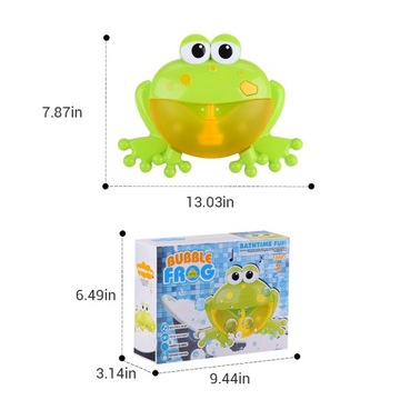 Baby Bath Bubble Machine Tub Frog Automatic Bubble