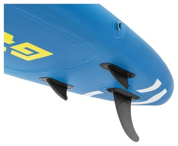 Надувная SUP доска двухкамерная с аксессуарами, 125 кг - синяя