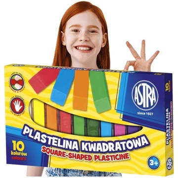 Plastelina Kwadratowa Szkolna ASTRA do Modelowania