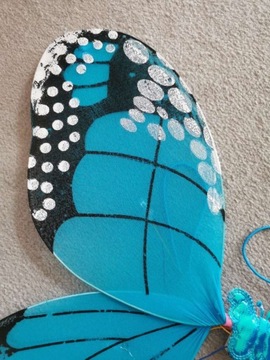 НАРЯД КОСТЮМ БАБОЧКИ С КРЫЛЬЯМИ ФЕИ ПАЧКА LED 3-9л