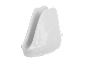 Serwetnik Ćmielów ROCOCO biały Polska porcelana Gat. II