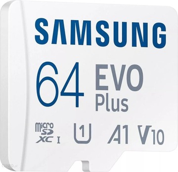 Карта памяти Samsung Evo+ microSD 64 ГБ 130/U1 A1 (2022 г.)
