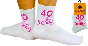SKARPETY dar na URODZINY urodzin 40 lat 40stka 18 30 50 60 kobiety CIOCI