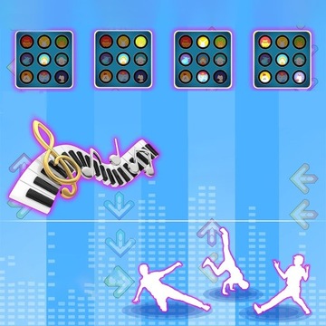 МУЗЫКАЛЬНЫЙ ТАНЦЕВАЛЬНЫЙ ИНТЕРАКТИВНЫЙ КОВРИК ЗВУКОВАЯ СВЕТОВАЯ ИГРУШКА ДЛЯ ДЕТЕЙ 4 РЕЖИМА