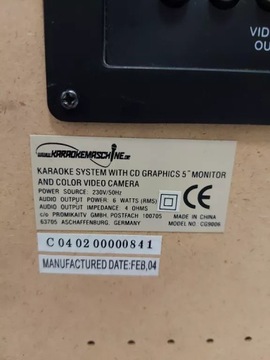 КАРАОКЕ-ОБОРУДОВАНИЕ КАРАОКЕ-МАШИНА CG9006