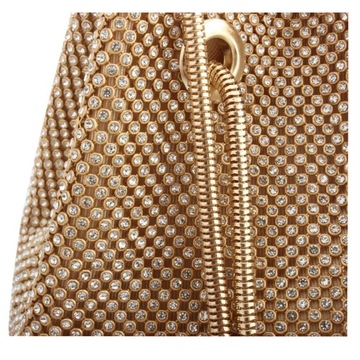 СУМКА, СУМКА С КРИСТАЛЛАМИ, ЗОЛОТОЙ ЦВЕТ