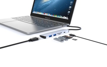 HUB USB-C 6in1 USB HDMI 4K SD PD-адаптер для MacBook
