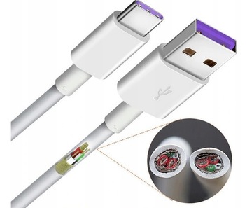 Кабель Huawei HL1289 SuperCharge USB-C TYPE C 5A ORG