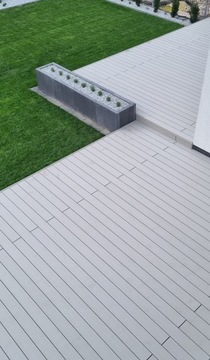 Deska tarasowa kompozytowa Gamrat ryflowana kol jasny brąz 25x160x3000/4000