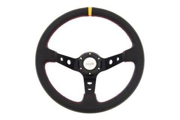 Kierownica Pro 350mm offset:80mm Carbon Yellow