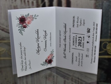 ЗОЛОТЫЕ СВАДЕБНЫЕ ПРИГЛАШЕНИЯ С ЦВЕТНЫМИ КОНВЕРТАМИ