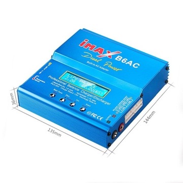 IMAX B6 AC LiPo Зарядное устройство для микропроцессора BALANSER 230 В 6 А 80 Вт