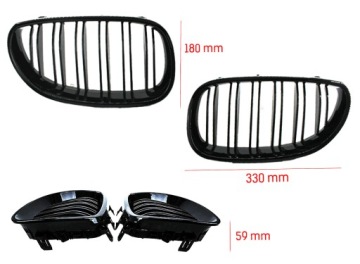 РЕШЕТКА ДЛЯ ПОЧЕК BMW 5 E60 E61 M ПАКЕТ M5 ЧЕРНЫЙ ГЛЯНЦЕВЫЙ