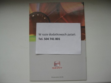 CD-чейнджер Seat, инструкция на польском языке SEAT CD