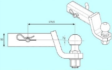 HAK HOLOWNICZY KULA ADAPTER USA JEEP WRANGLER NOWY