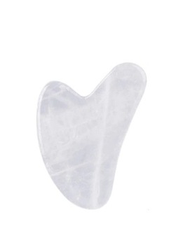 МАССАЖЕР ДЛЯ ЛИЦА ГУА ША КАМЕННАЯ КВАРЦЕВАЯ ПЛАСТИНА