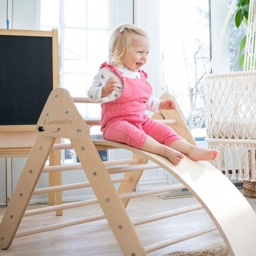 Bujak,deska do balansowania,zjeżdżalnia Montessori