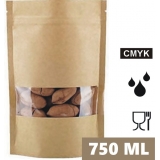 СУМКИ КОРИЧНЕВЫЙ БУМАЖНЫЙ ПАКЕТ 27х16х8см 20шт.