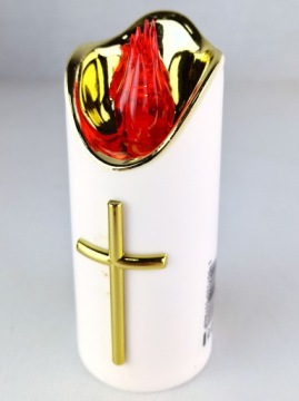 БОЛЬШАЯ СВЕЧА СВЕЧА НА АККУМУЛЯТОРЕ СВЕТОДИОДНАЯ ДЛЯ СВЕЧ 12,5см ДЛЯ ГРАН.