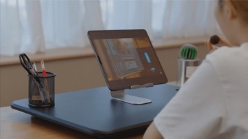 Настольная подставка, регулируемый стол, 6 уровней, для работы стоя, черная