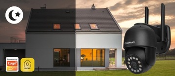 НАБОР УЛИЧНОЙ ПОВОРОТНОЙ IP-КАМЕРЫ Wi-Fi Full HD с 12 светодиодами, 4 шт.