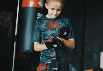 РАШГАРД ДЕТСКАЯ КОМПРЕССИОННАЯ ФУТБОЛКА MMA GYM BUSHIDO SNAKE 160 см