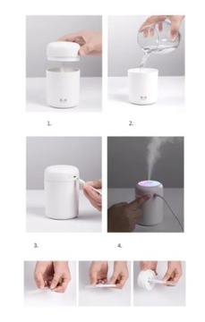 DYFUZOR ELEKTRYCZNY NAWILŻACZ POWIETRZA ZAPACHOWY LED AROMATERAPIA LAMPKA