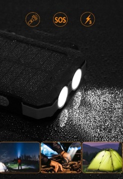 MOCNY PANCERNY POWERBANK SOLARNY TURYSTYCZNY 20000
