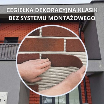 Elastyczna Płytka Dekoracyjna KLASIK TYLKO Cegła