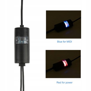 MIDI INTERFEJS NA USB DWUSTRONNY KABEL MIDI