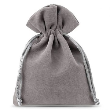 WORECZKI welurowe WORECZEK na biżuterię 12x15 CZERWONY - 5 szt.