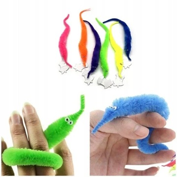 Nýr heitt seldur Wiggly Twisty Plush Worm Snake Ma