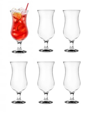 KOMPLET 6 SZKLANEK DO KOKTAJLI DRINKÓW 420ML