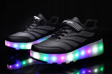 ROLLER SHOES Светящиеся светодиодные роликовые коньки РАЗМЕР 28-нулевой