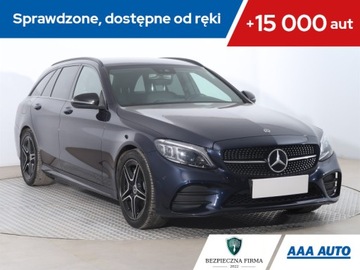 Mercedes Klasa C W205 Kombi Facelifting 2.0 220d 194KM 2018 Mercedes C C 220d, Serwis ASO, 191 KM, Automat