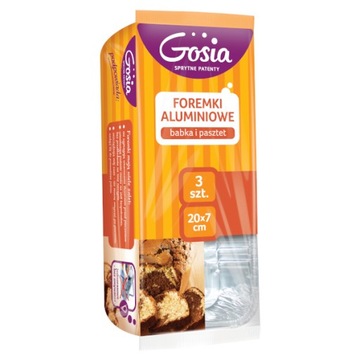 Gosia Foremki aluminiowe babka/pasztet 3szt