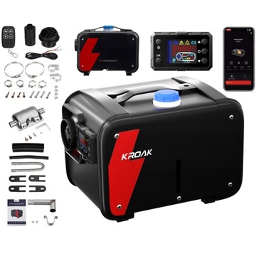 OGRZEWANIE POSTOJOWE 8KW 12/24V NAGRZEWNICA DIESEL WEBASTO BLUETOOTH LCD