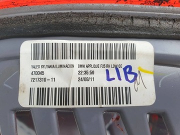 BMW F25 X3 SVĚTLO PRAVÝ ZADNÍ 7217310