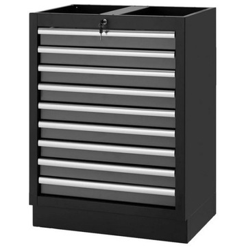 Шкаф для инструментов BQ, 9 ящиков, запираемый, сталь