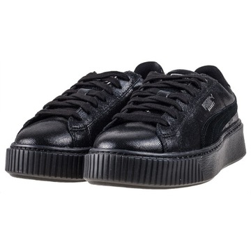 Puma buty damskie czarne Basket Platform 634587 01 37