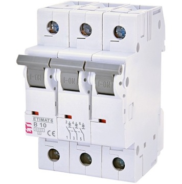 Wyłącznik instalacyjny 3P B 10A 6kA 002115514 ETI
