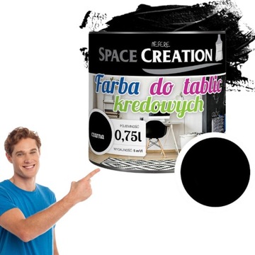 Farba tablicowa do tablic Czarna 1 Litr
