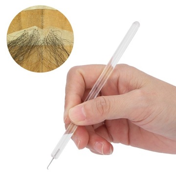 Прозрачная игла для вентиляции парика своими руками