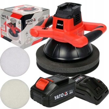 YATO POLERKA SAMOCHODOWA AKU. 18V +2 NAKŁADKI +4Ah
