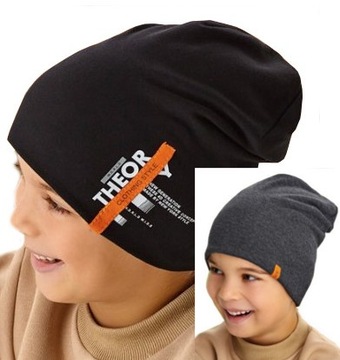 CZAPKA WIOSENNA CHŁOPIĘCA DWUSTRONNA r.52-54 6-12 L