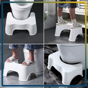 Подставка для ног для унитаза, платформа для ванной, табурет, WHITE DURABLE для унитаза +