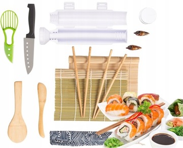 НАБОР ДЛЯ СУШИ С РОЛИКОВЫМ КОВРИКОМ АКСЕССУАРЫ ДЛЯ СУШИ БАЗУКА