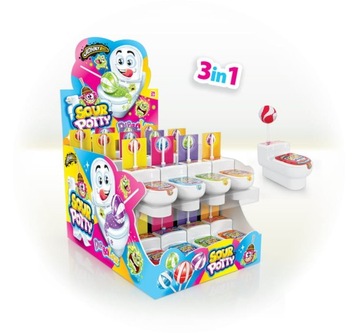 JOHNY BEE LIZAK WC KIBELEK SOUR POTTY 24 szt