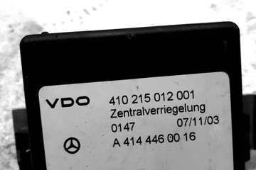 MODUL CENTRÁLNÍHO ZÁMKU MERCEDES-BENZ VANEO (414) 410215012001 GASOLINE